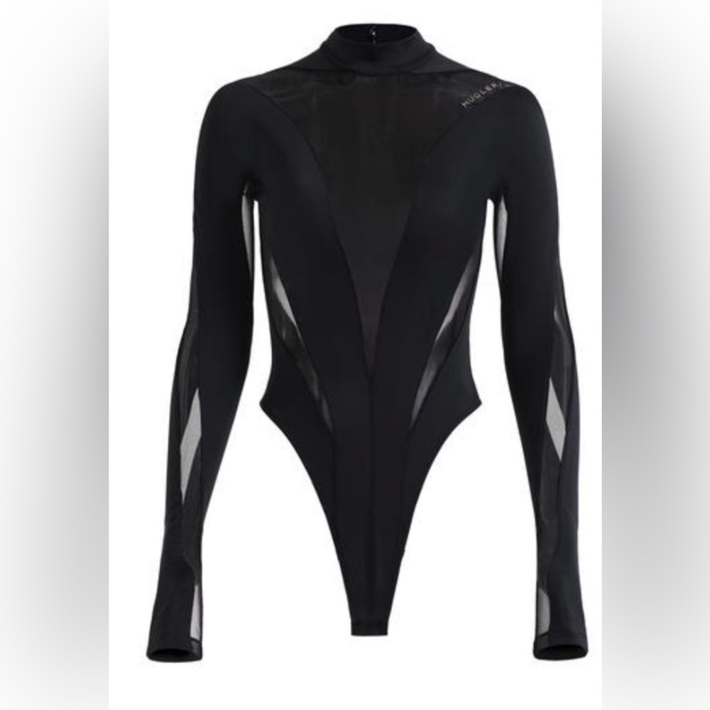 Mugler Mesh Panel Bodysuit